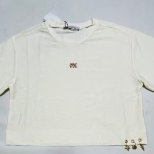 Cropped Pinkx - off white com brilho